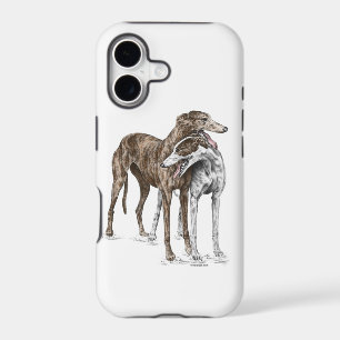 Two Greyhound Friends Dog Art