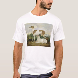 Two Greyhounds in a Landscape (oil on canvas) T-Shirt