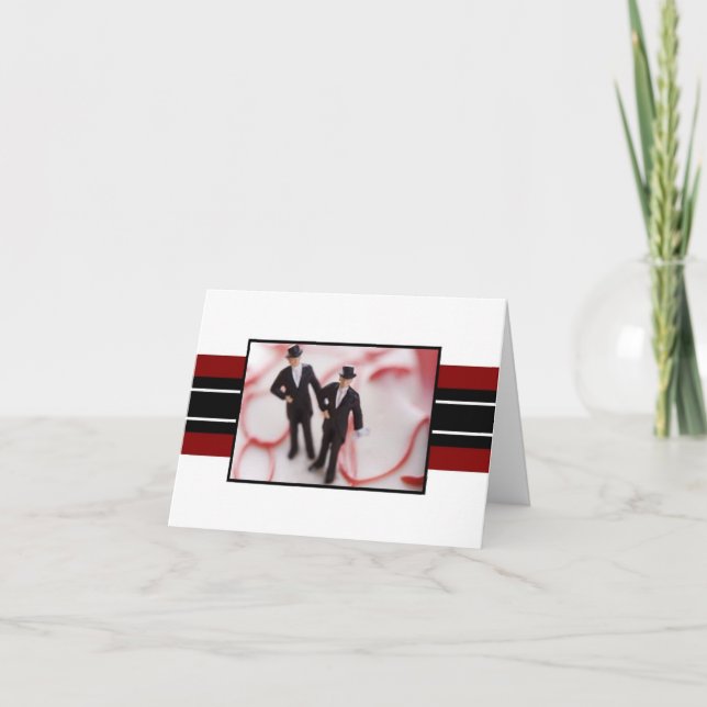 Two Grooms Custom Response Cards (Front)
