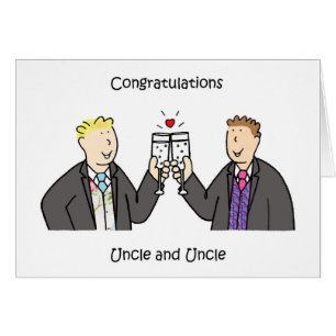 Two Grooms Gay Male Wedding Congratulations