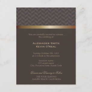 Two Grooms-Gay Wedding ı Invitation