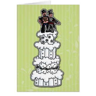 Two Grooms on Wedding Cake (Leather Daddy)