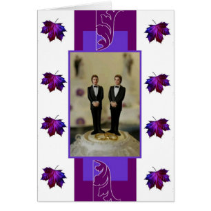 Two Grooms, Purple Theme