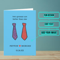 Two Grooms Wedding Day Congratulations