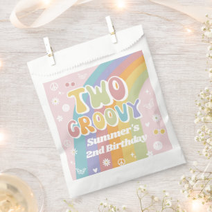 Two Groovy Favor Bag   Groovy Birthday
