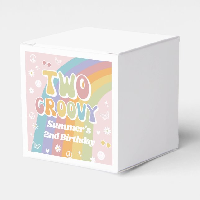 Two Groovy Favour Box | Groovy Party Favours (Front Side)