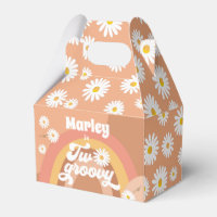 Two Groovy Retro Hippie Daisy Girl Birthday