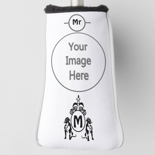 Two Guard Dog Monogram Golf Head Cover (Rotate 90)