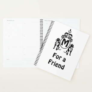 Two Guard Dog Monogram Planner