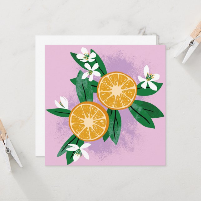 Two-half mandarins. map. (Front/Back In Situ)