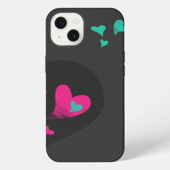 Two halves make one Heart Matching Couple iPhone Case (Back)