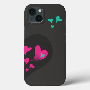 Two halves make one Heart Matching Couple iPhone 13 Case
