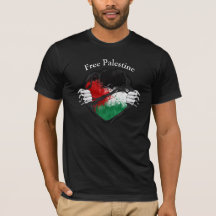 Two Hands Free Palestine stomized T-Shir