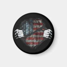 Two Hands Ripping Revealing Flag Customised