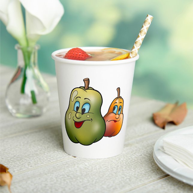 Two Happy Pears Paper Cups (Creator Uploaded)