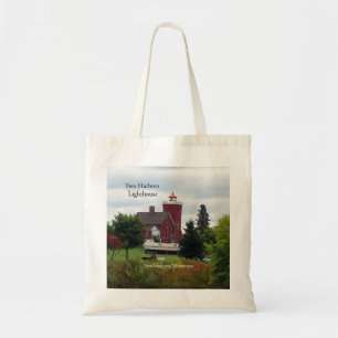 Two Harbours Lighthouse & boat tote bag