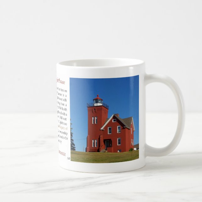 Two Harbours Lighthouse history mug (Right)