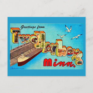 Two Harbours MI Vintage Postcard