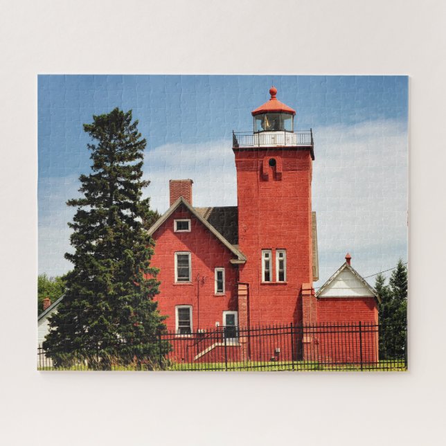 Two Harbours Minnesota Lighthouse Jigsaw Puzzle (Horizontal)