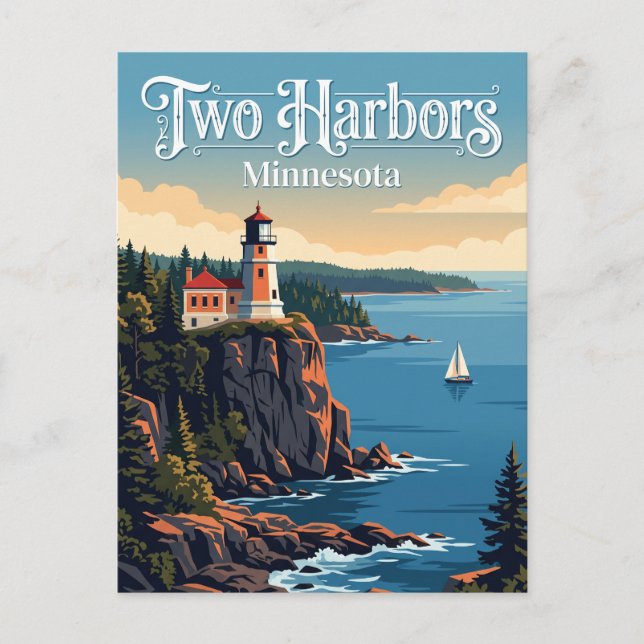 Two Harbours, Minnesota Postcard (Front)