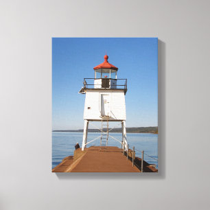 Two Harbours South Breakwater Light canvas print