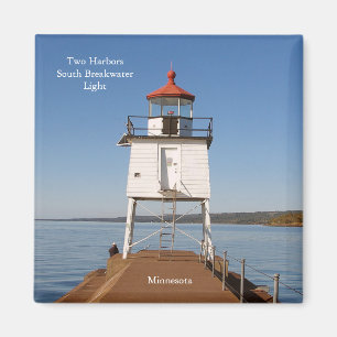 Two Harbours South Breakwater Light magnet
