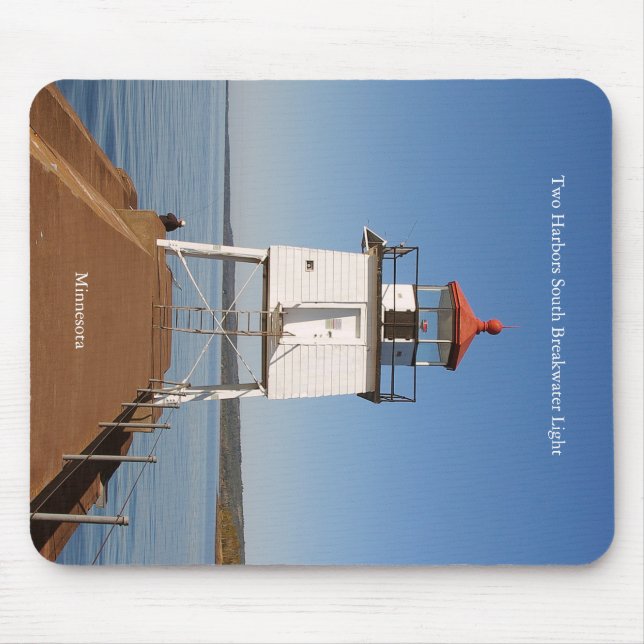 Two Harbours South Breakwater Light mousepad (Front)