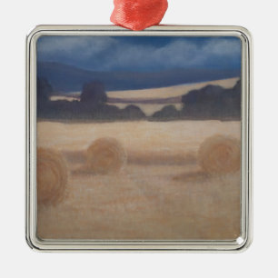 Two Hay Bales 2012 2 Metal Tree Decoration