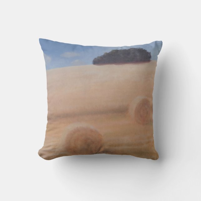 Two Hay Bales 2012 Cushion (Front)