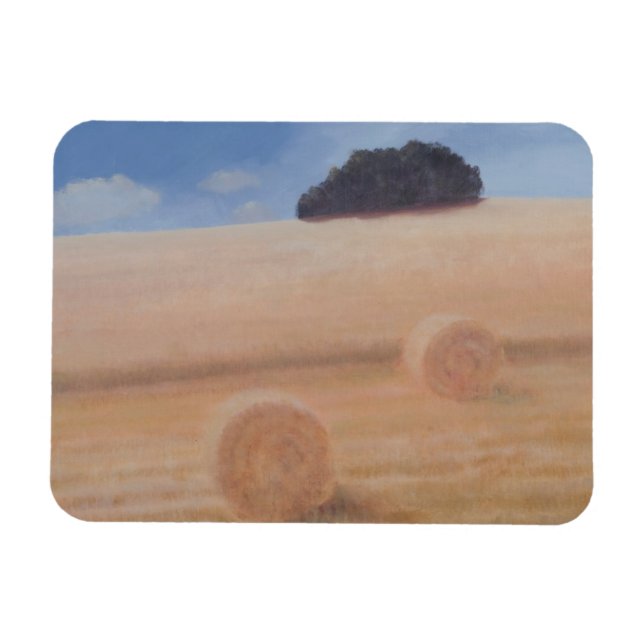 Two Hay Bales 2012 Magnet (Horizontal)