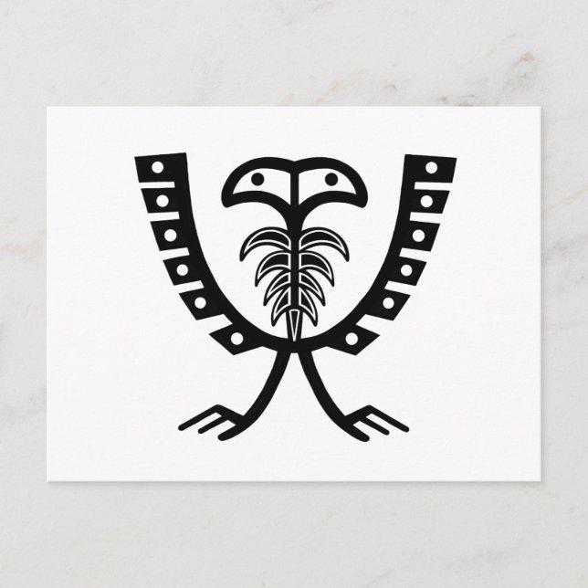 Two Headed Black Eagle Postcard (Front)