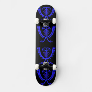 Two Headed Blue Eagle  Skateboard