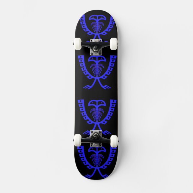 Two Headed Blue Eagle  Skateboard (Front)