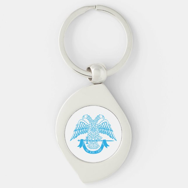 Two-headed eagle as Masonic symbol Key Ring (Front)