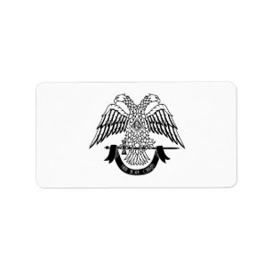 Two-headed eagle as Masonic symbol Label