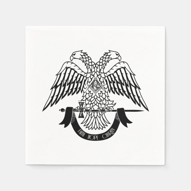 Two-headed eagle as Masonic symbol Napkin (Front)