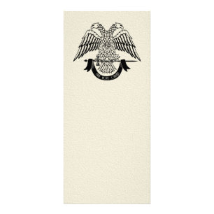 Two-headed eagle as Masonic symbol Rack Card