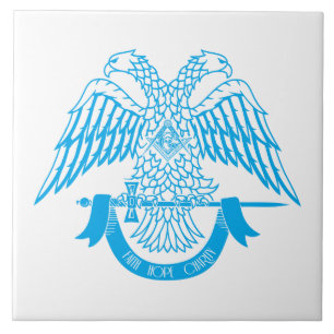 Two-headed eagle as Masonic symbol Tile