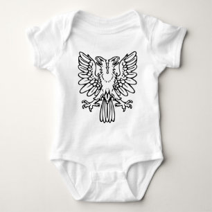 Two Headed Eagle - Black Baby Bodysuit