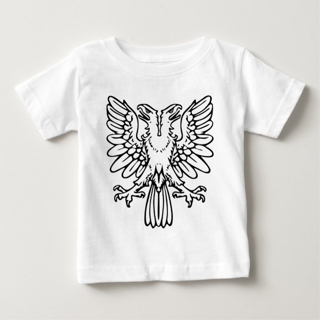 Two Headed Eagle - Black Baby T-Shirt (Front)
