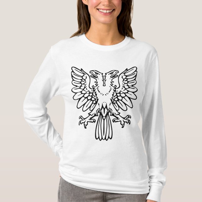 Two Headed Eagle - Black T-Shirt (Front)