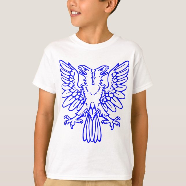 Two Headed Eagle - Blue T-Shirt (Front)