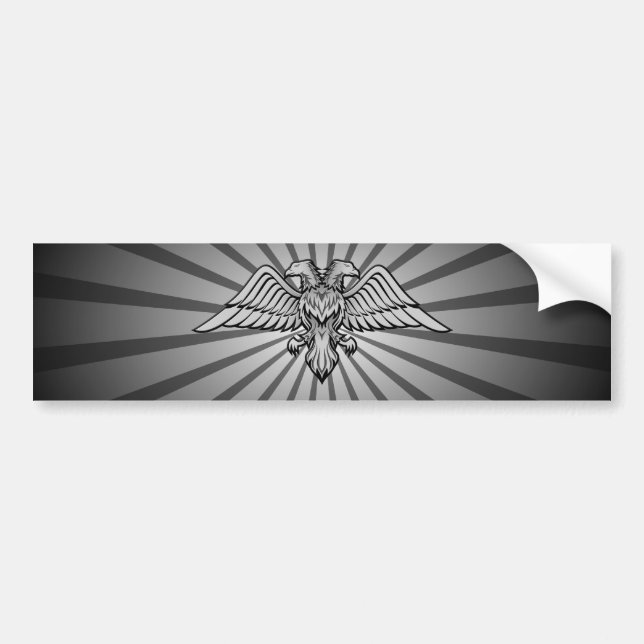 Two headed eagle bumper sticker (Front)
