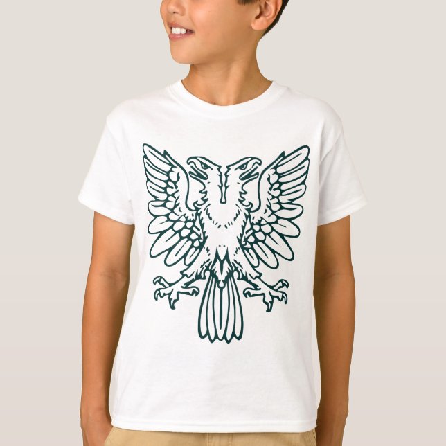 Two Headed Eagle - Dark Green T-Shirt (Front)