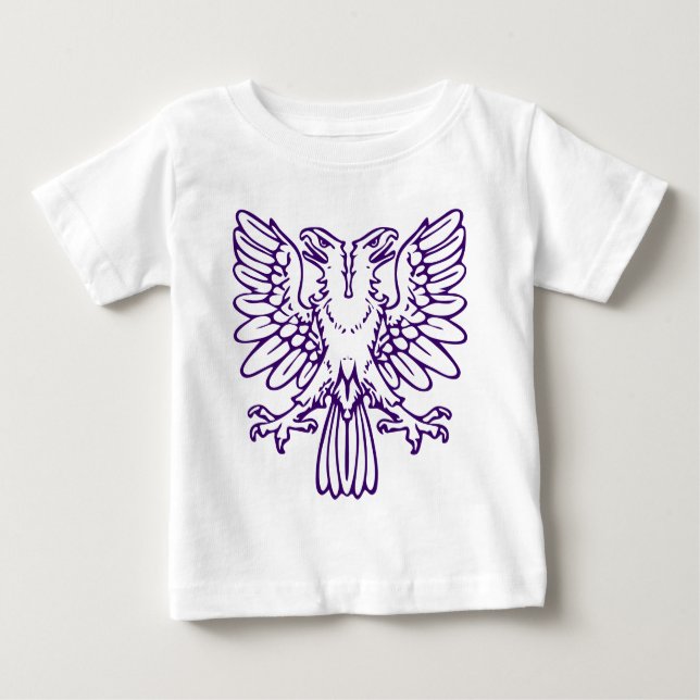 Two Headed Eagle - Deep Purple Baby T-Shirt (Front)