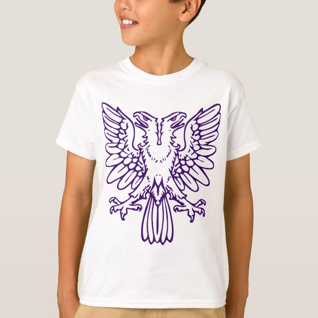 Two Headed Eagle - Deep Purple T-Shirt (Front)