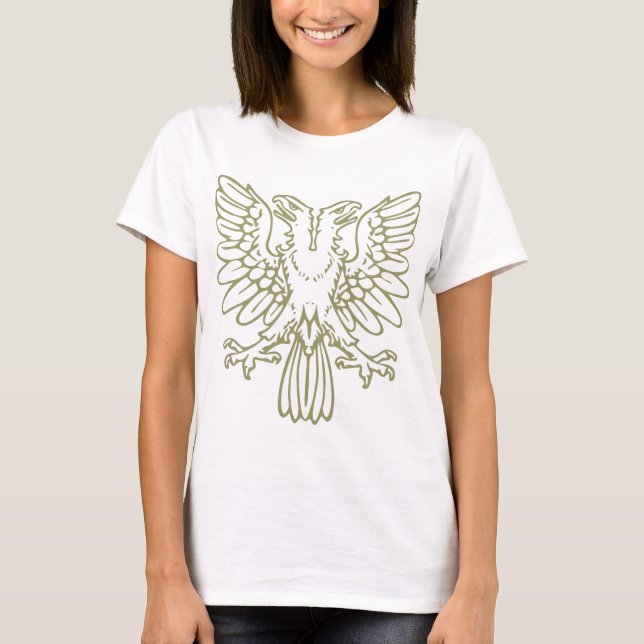 Two Headed Eagle - Khaki T-Shirt (Front)