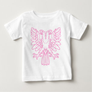 Two Headed Eagle - Pink Baby T-Shirt