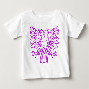Two Headed Eagle - Purple Baby T-Shirt