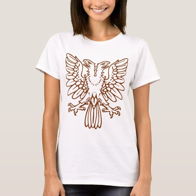 Two Headed Eagle - Walnut T-Shirt (Front)